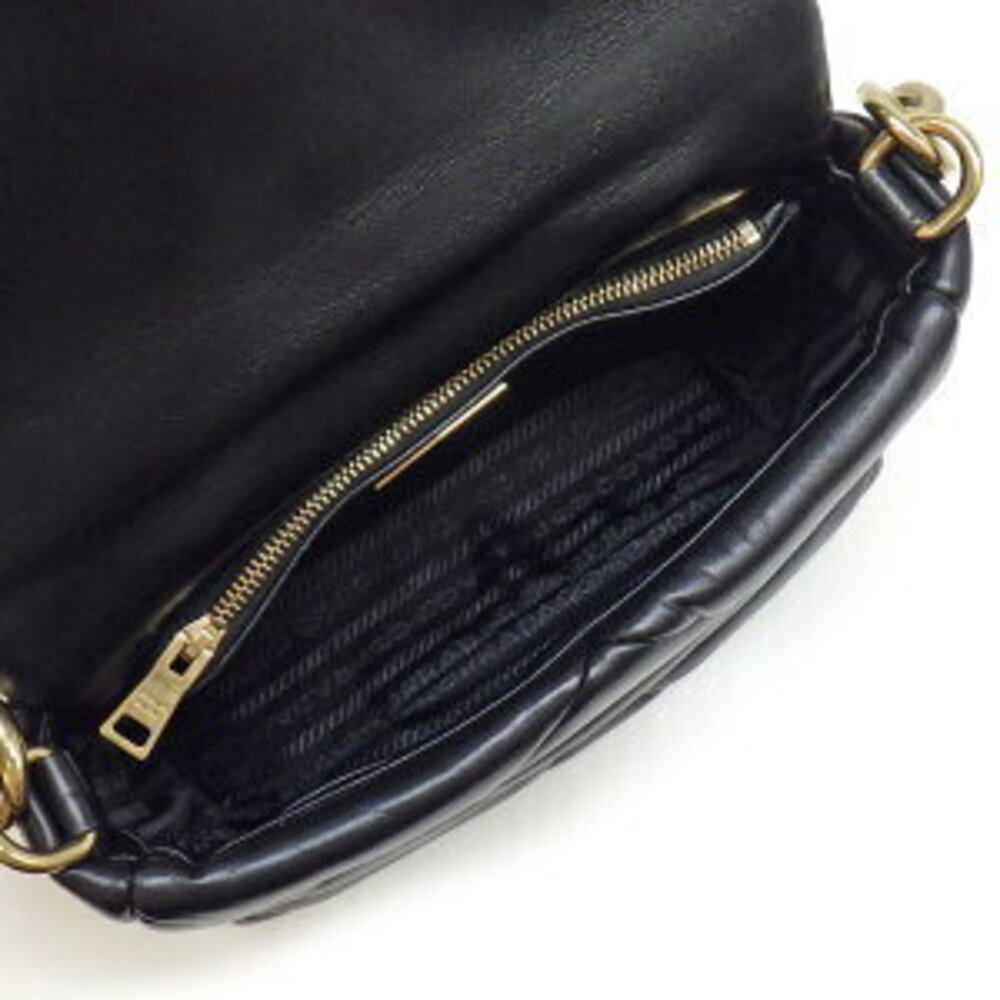 Prada Spectrum Patchwork Quilted Shoulder Bag Bla… - image 5